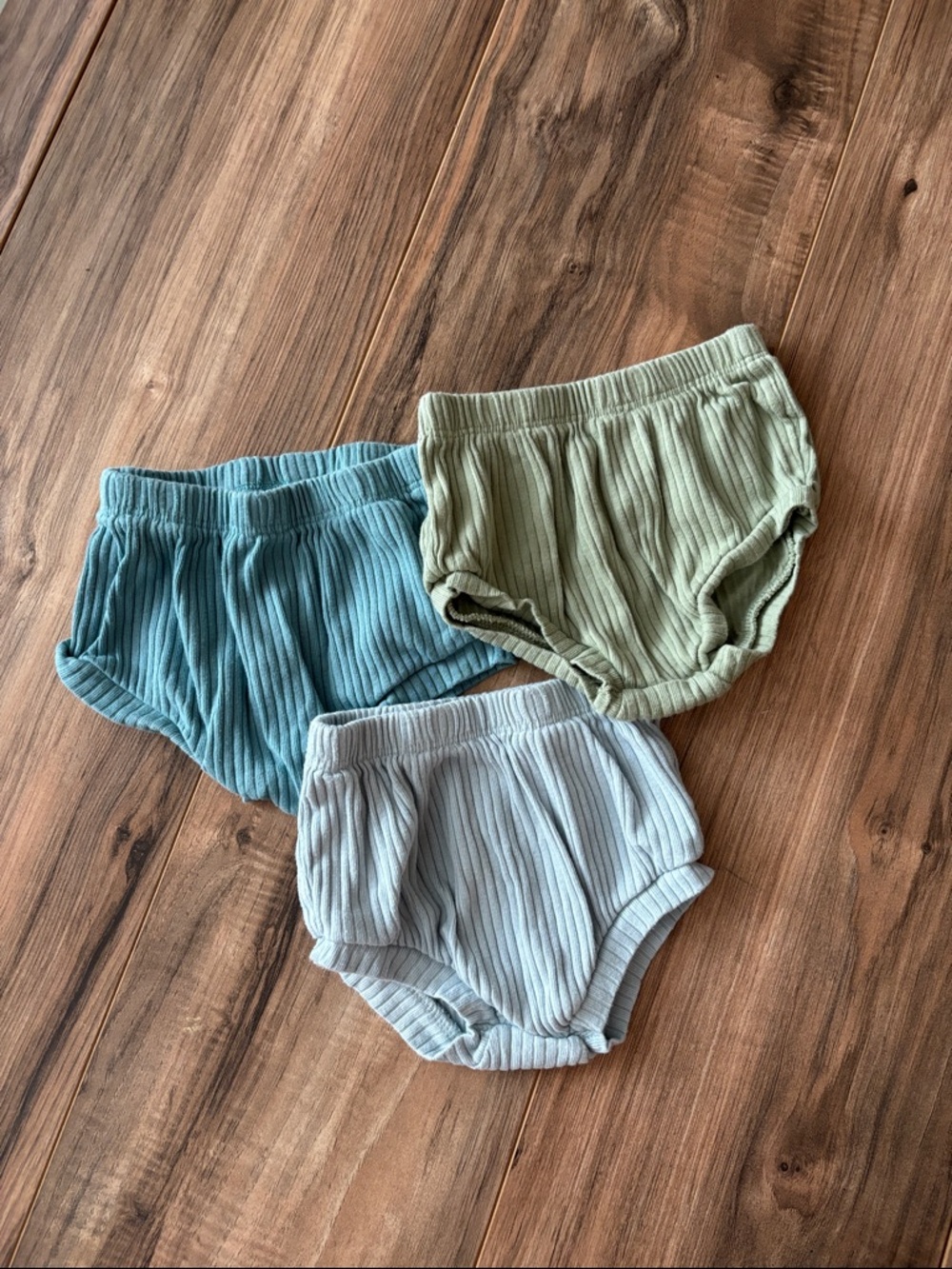 Cloud Island Ribbed Diaper Covers Bloomers Bundle of 3